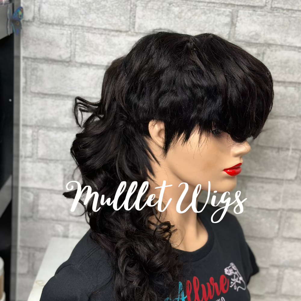 High quality mullet outlet wigs