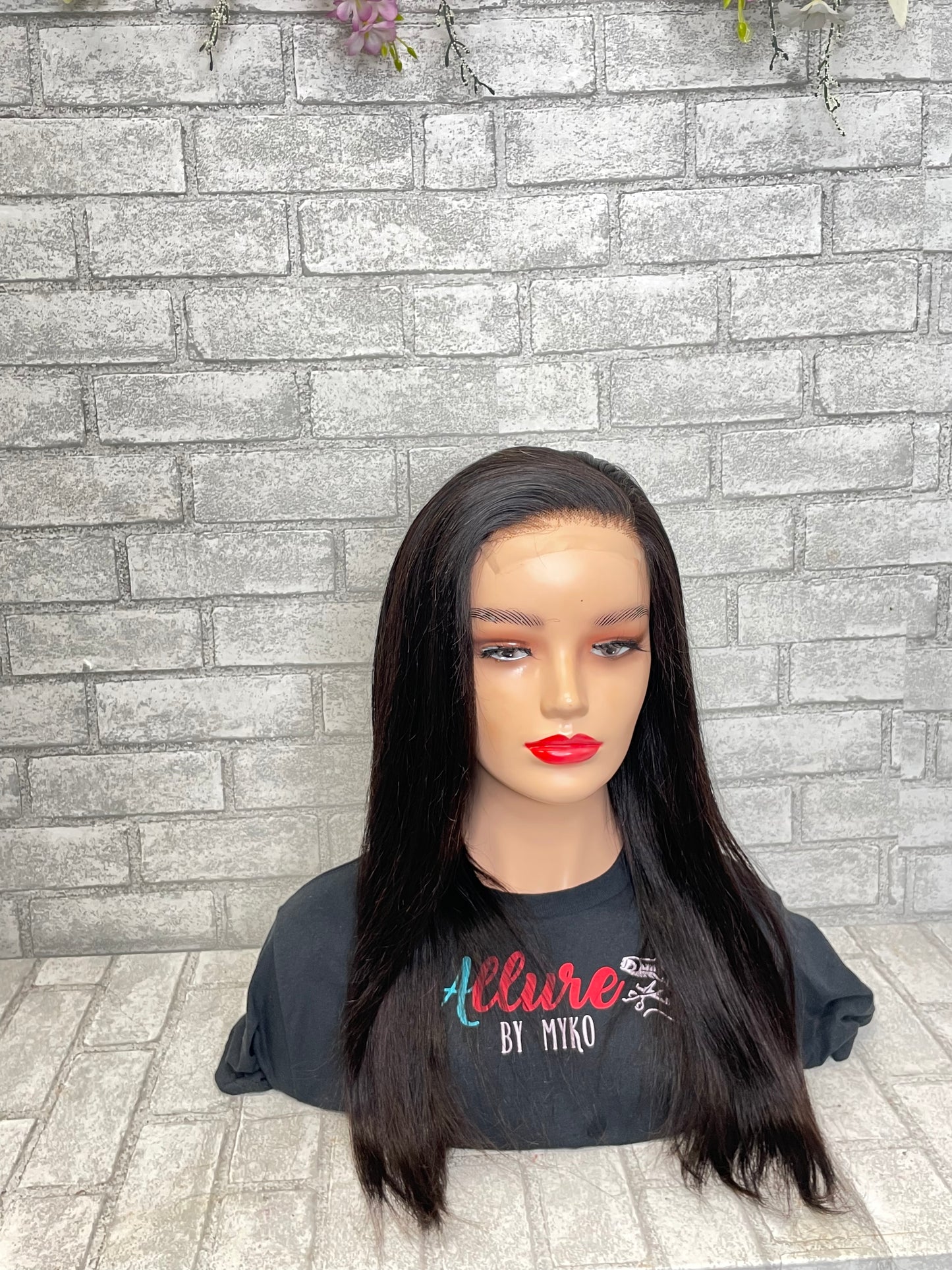 Janet -16 inch glueless human hair 4x4 glueless wig