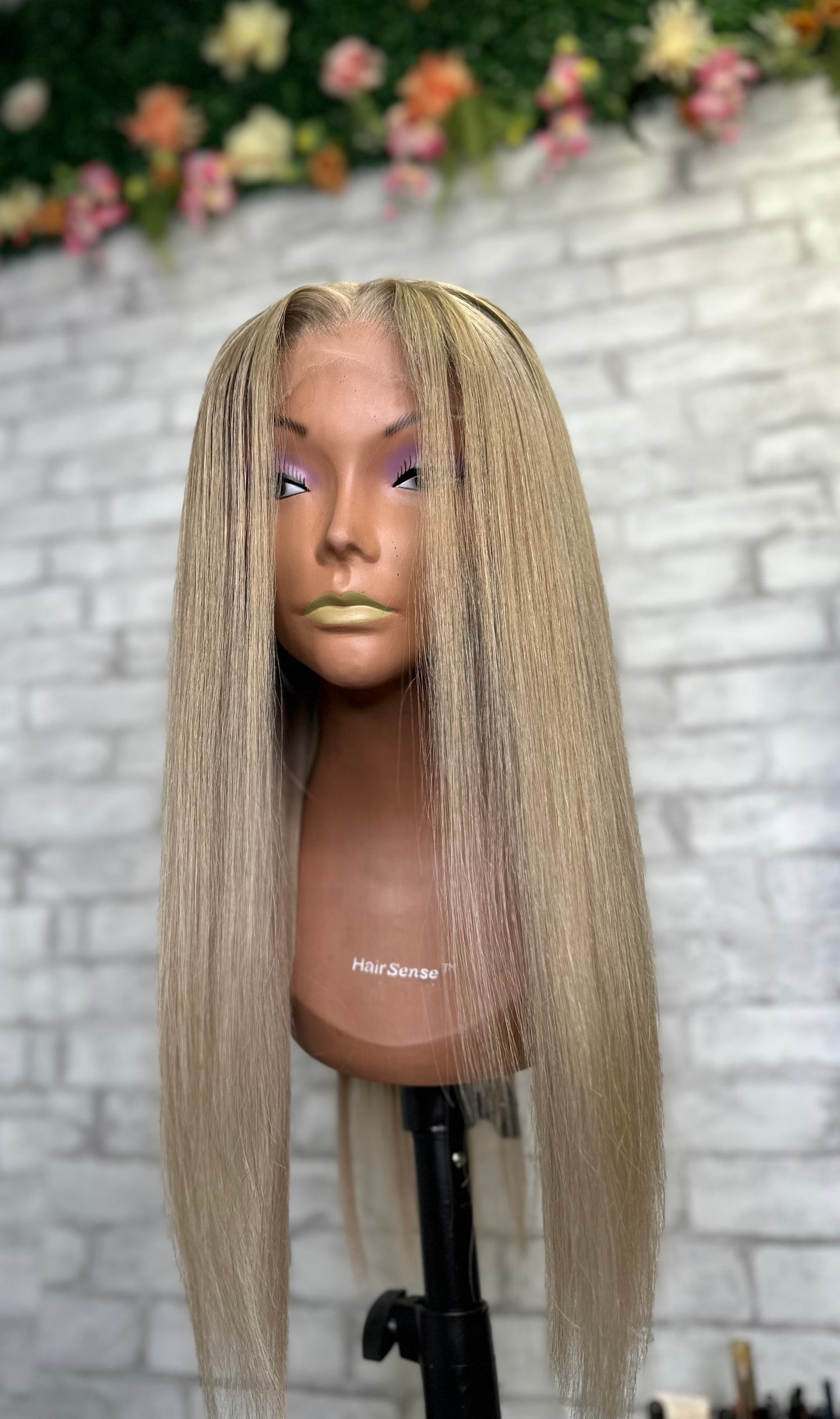 24 inch ash blonde wig