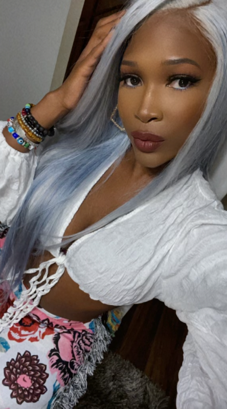 Storm -30 inch lace closure glueless 4x4 silver gray colored wig