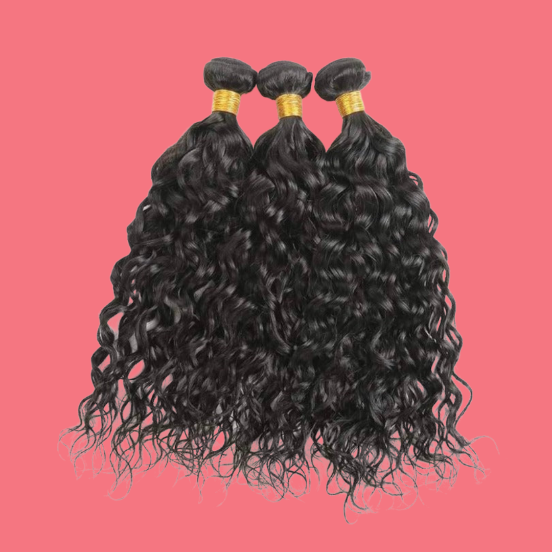 Water wave Curly Human Hair Bundle
