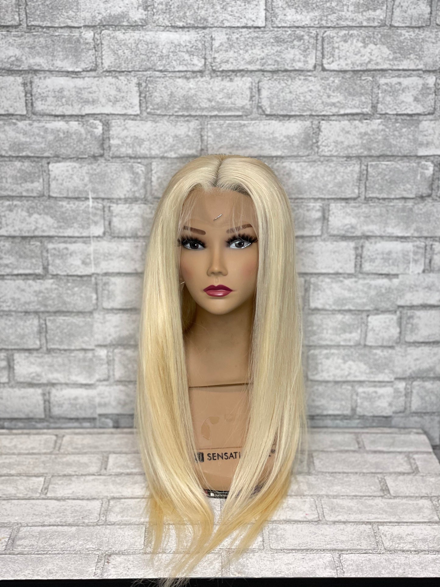 22 Inch 100% Human Hair Full Frontal Glueless Wig