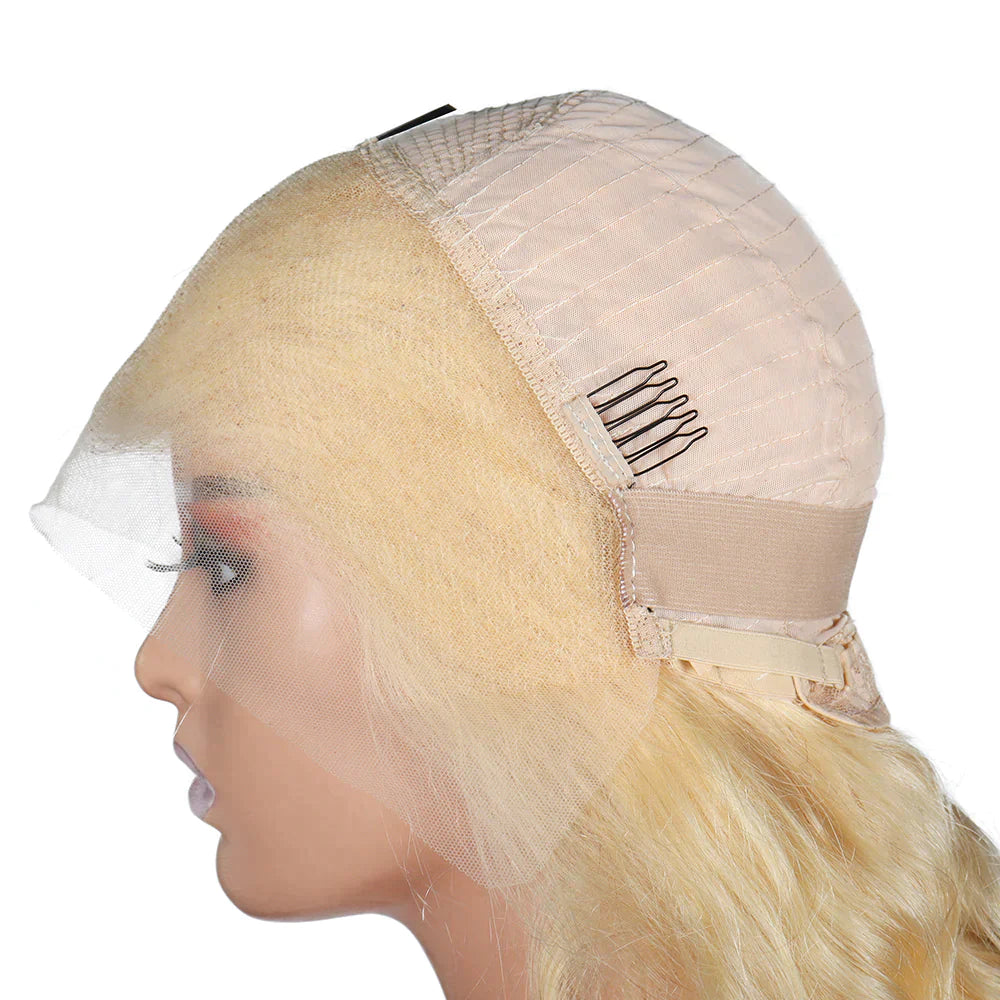 28 Inch 100% Human Hair Full Frontal Glueless Wig