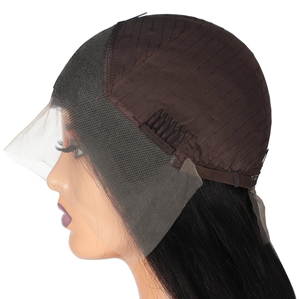 22 Inch 100% Human Hair Full Frontal Glueless Wig