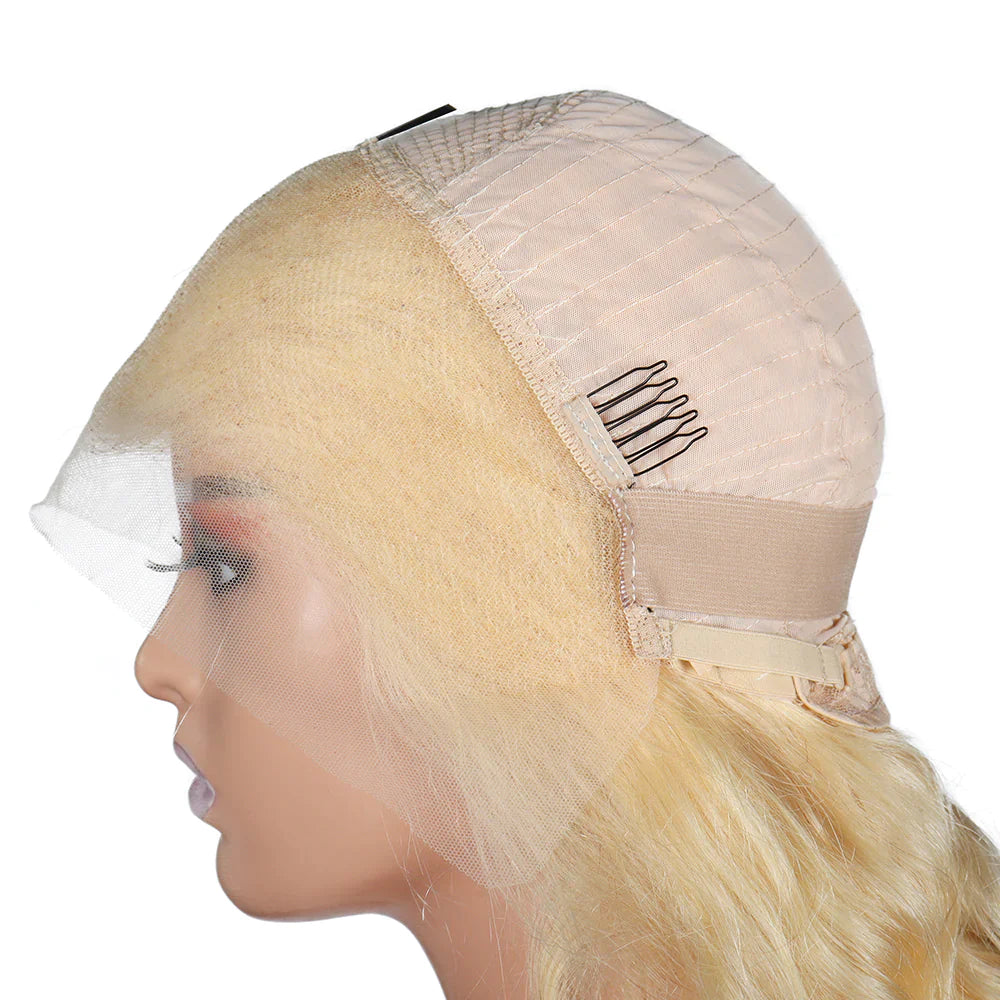 20 Inch 100% Human Hair Full Frontal Glueless Wig