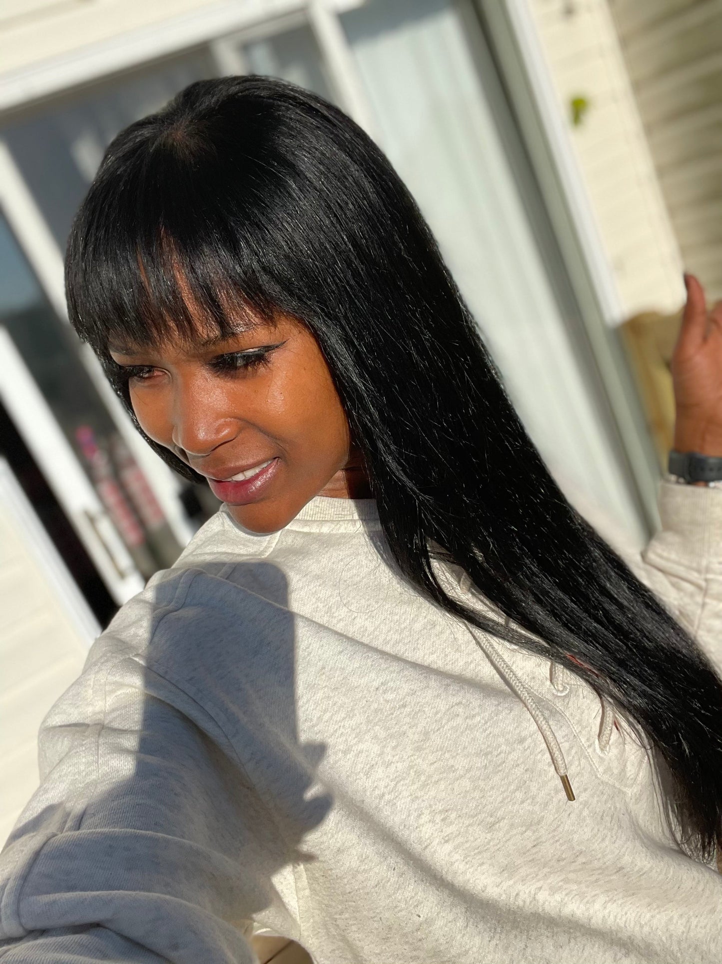 26Inch 100% Human Hair Full Frontal Glueless Wig