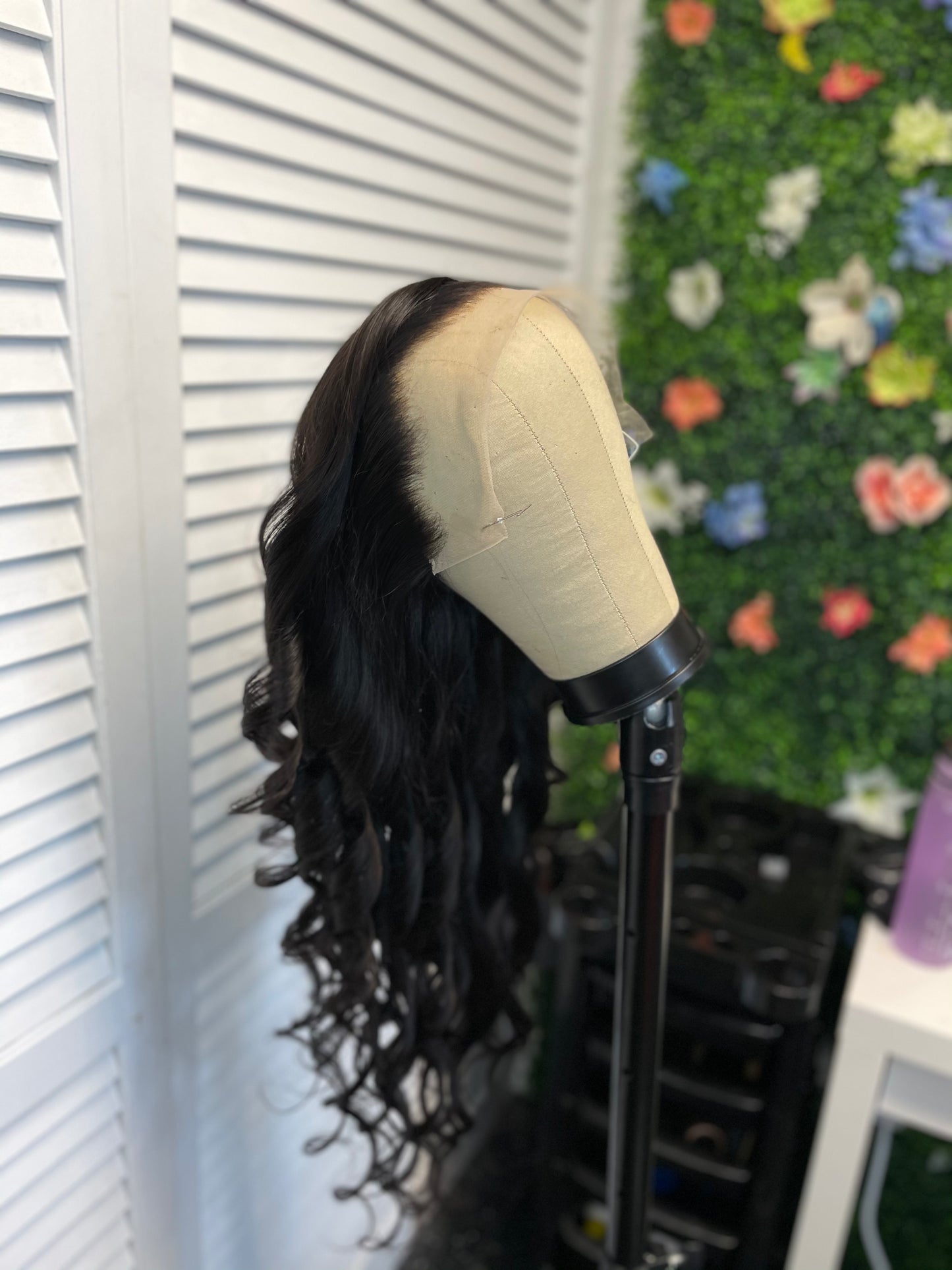 28 Inch 100% Human Hair Full Frontal Glueless Wig