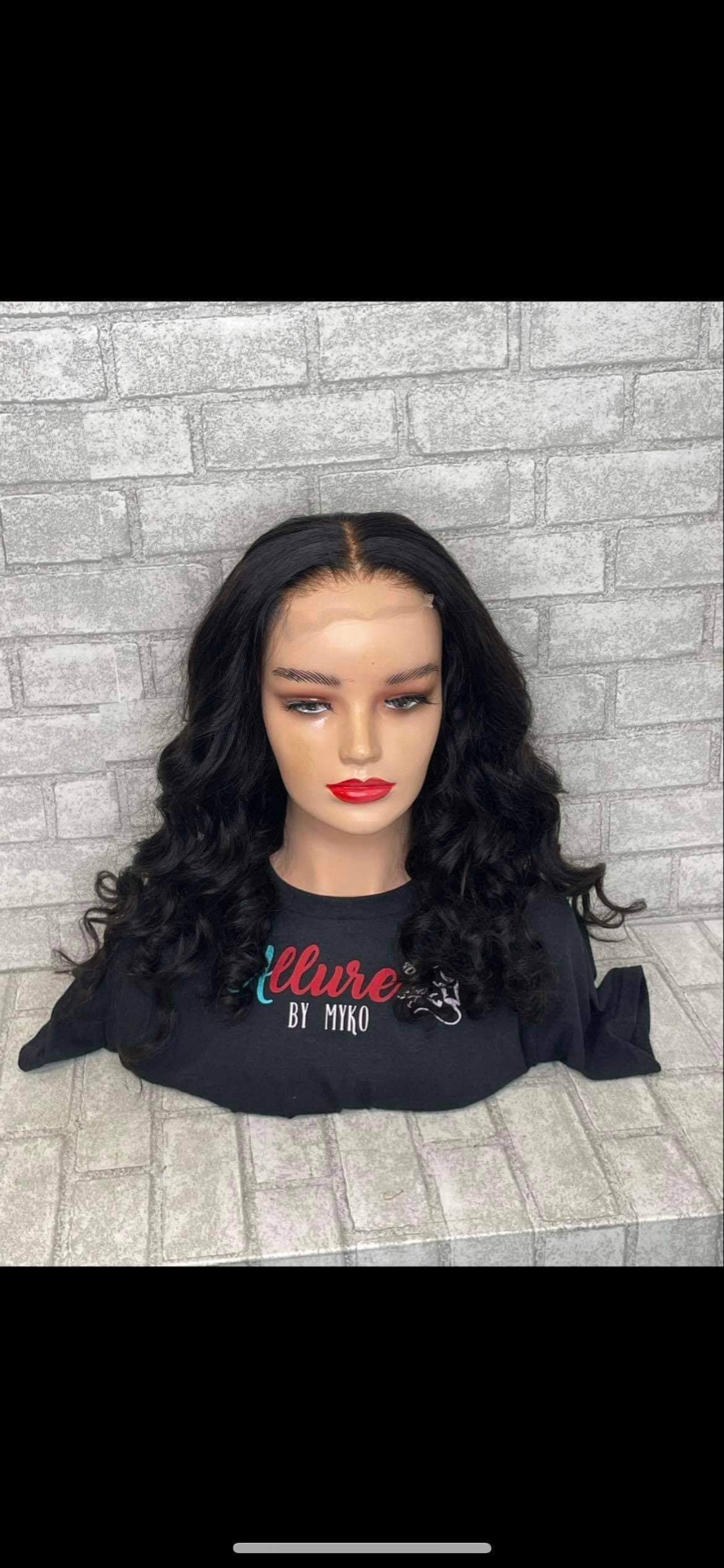 Carla -18 Inch Human Hair 4x4 closure Glueless Wig