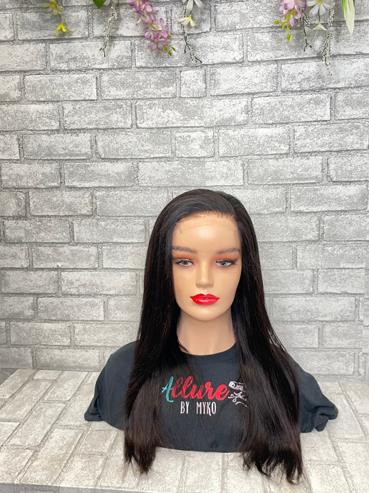 Janet -16 inch glueless human hair 4x4 glueless wig