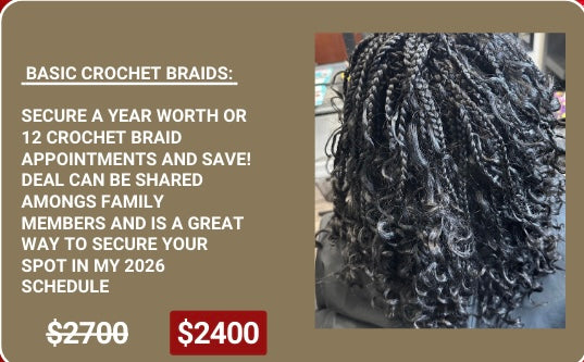 Basic Crochet Braid Package Deal