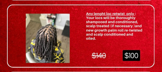 Loc Retwist Only Package Deal