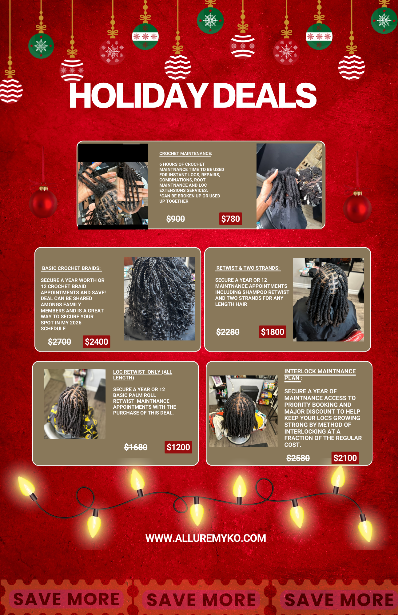 Loc Retwist & Two strands Package deal