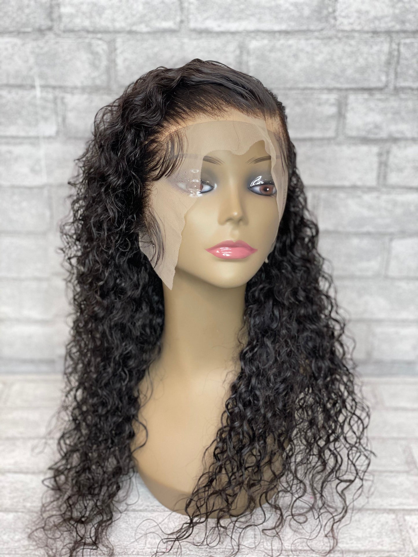 20 Inch 100% Human Hair Full Frontal Glueless Wig