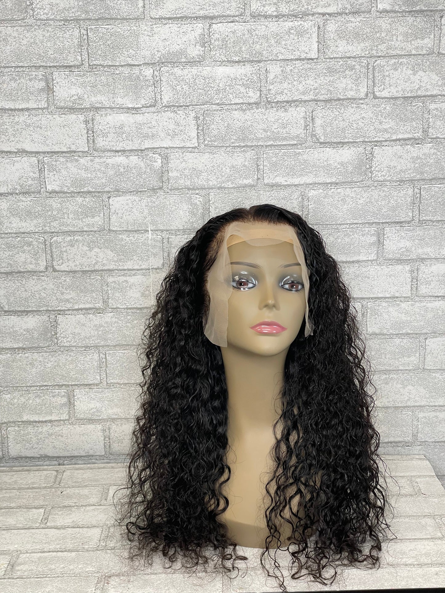30 Inch 100% Human Hair Full Frontal Glueless Wig