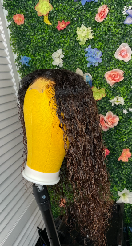 ombre human hair lace closure wig for sale